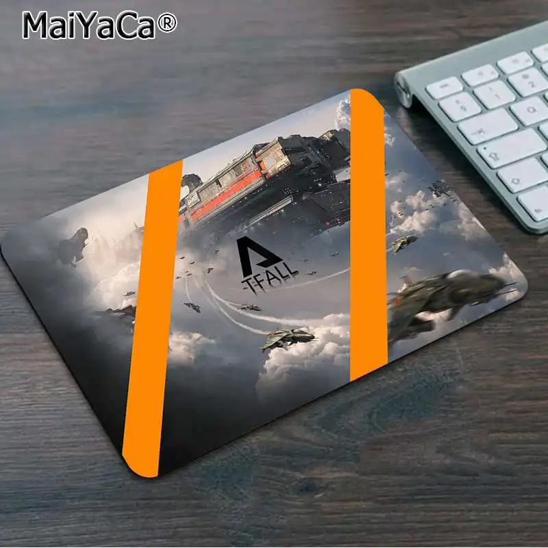 No Lock Edge18x22cm MaiYaCa Нескользящие ПК Titanfall клавиатура игровая мышь коврики Лидер продаж игровой коврик мышь - Цвет: No Lock Edge18x22cm