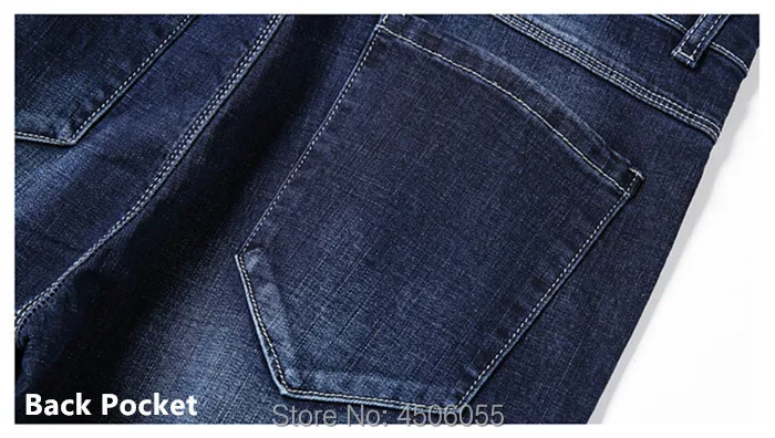 Черные мужские джинсы большого размера, мужские джинсовые брюки, синие брюки в стиле хип-хоп, обтягивающие Стрейчевые брюки Erkek Kot Pantolon Roupas