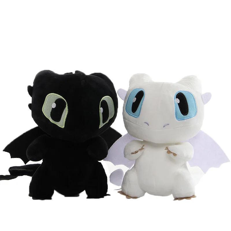 

20cm New Movie How To Train Your Dragon Dolls Light Fury Night Fury Toothless Dragon Plush Doll Toys for Children Birthday Gifts