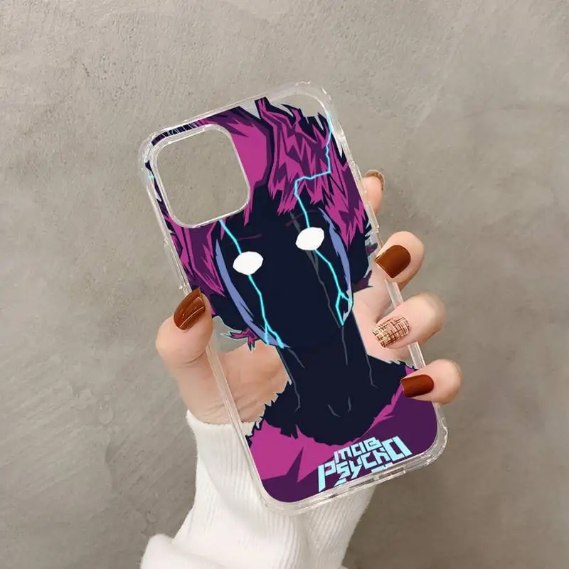 Mob Psycho 100 Anime Phone Case for iphone 13 11 12 pro XS MAX 8 7 6 6S Plus X 5S SE 2020 XR case