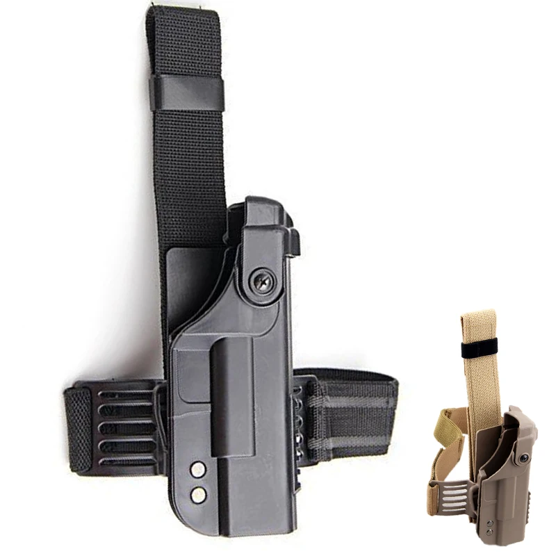 

Military Gun Accessories Drop Leg Holster Platform Paddle for glock 17 22 Arisoft Shooting Thigh Lock Pistol Holster