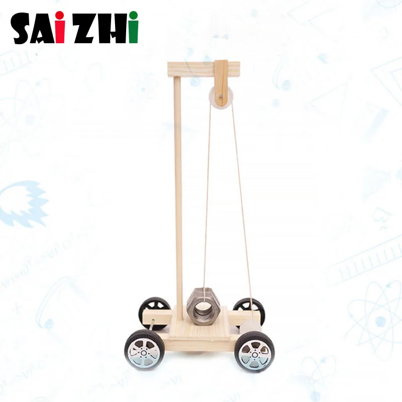 

Saizhi Model Toy Diy Gravity Car Developing Intelligent STEM Toy Science Physics Experiments Birthday Gift SZ3348