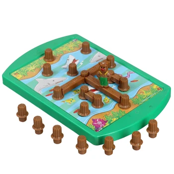 

Bear crossing the river crossing the bridge logical thinking task maze early education puzzle game toy