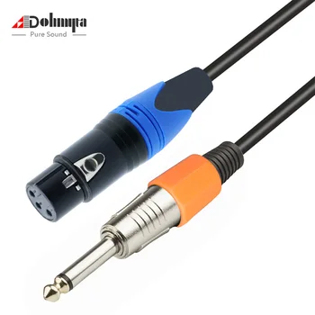 

Microphone Wire Cord XLR To Jack 6.35mm Cable two-core switch Male Plug Audio XLR Cable for Microphone 1M 2M 3M 4M 5M