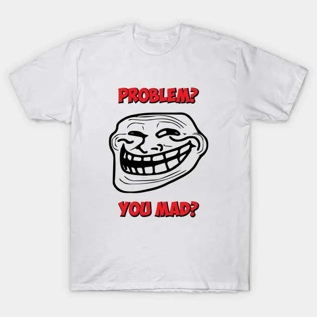 Мужская футболка U Mad Bro Problem Troll Rage Face Comic Meme Футболка женская | одежда