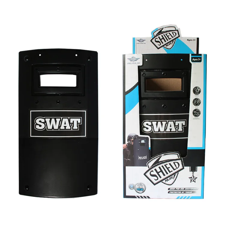 

Children Military Toy Accessories Character Play SWAT Shield Game Safe Anti-riot Shield