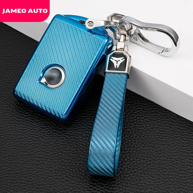 Tpu Modifica Chiave Auto In Fibra Di Carbonio Shell Copertura Chiave Auto Di Alta Qualità Custodia Chiave Auto Per Volvo S90 S60 Xc60 Xc40 V60 V90