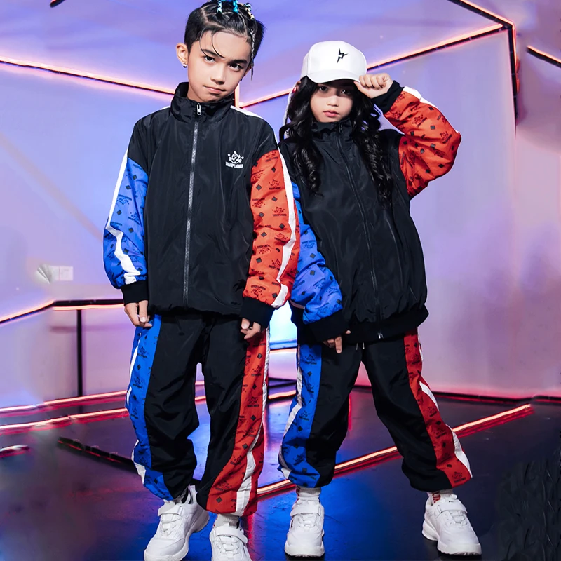 Новинка 2020 одежда в стиле хип хоп для девочек и мальчиков костюм выступлений