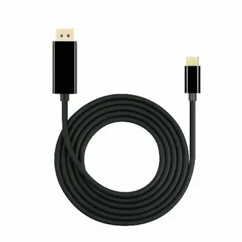 

Displayport USB C USB 3.1 Type C to DisplayPort DP Male Cable Adapter 4K@60Hz 1.8m Black Charger Cord Cable