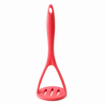 

New Silicone Potato Pressure Mud Mashed Potato Pressed Masher For Sweet Fruit Family Hotel Restaurant Use Red