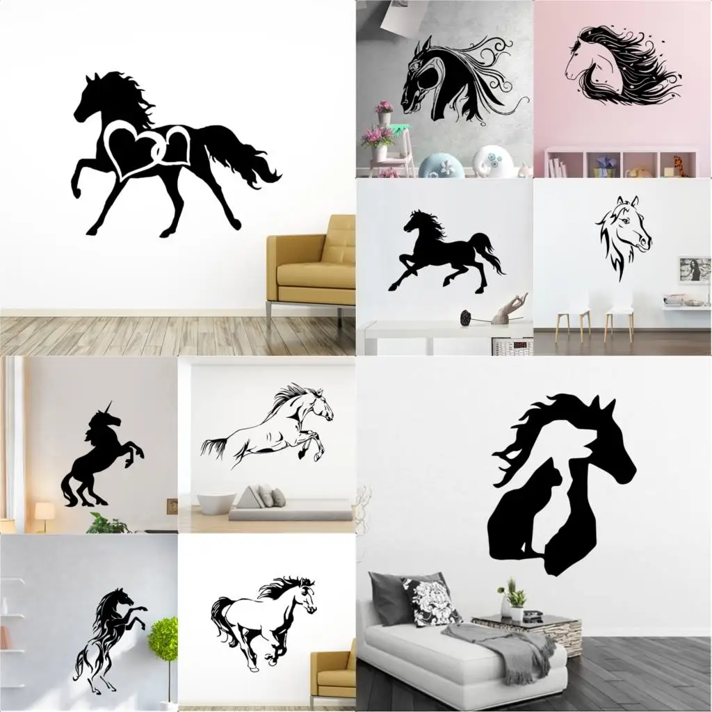 Sticker Horses Wall Home Decoration Wall Stickers Home Decor Horse