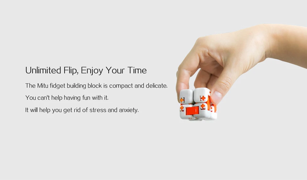 Xiaomi Mitu квадратный Вращающийся палец кирпич умные игрушки Интеллектуальный ерзающий Кубик Рубика бесконечные игрушки антистресс тревога