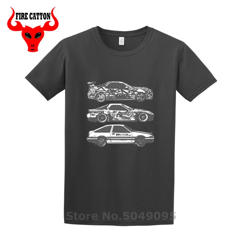 

Japan style summer fashion Cartoon Initial D Roadster Tee shirt The best of the best right here T-shirt JDM Cars T shirt for men