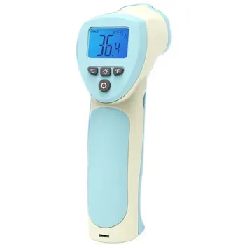 

HT880D Infrared Forehead Non-contact Thermometer Accurate Instant Reading Measurement with Health Alert LCD Display for Adults B
