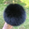 DIY Natural  Fur Pom Pom 100% Fox Hairball Hat Ball Pom Pom Handmade Really Large Hair Ball for bag Wholesale Hat pompom 4