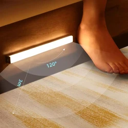 Lampe LED sans fil avec détecteur de mouvement, luminaire décoratif d'intérieur, idéal pour une chambre à coucher, un placard, des escaliers ou un couloir 