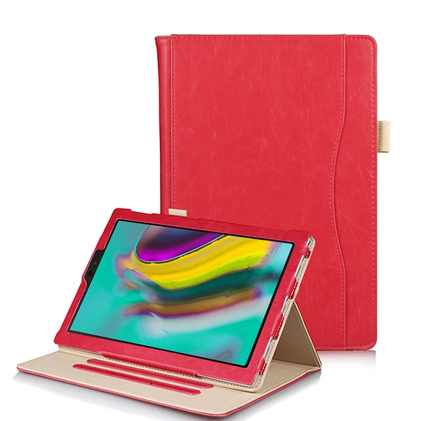 SM S5E FMQC RD Чехол-подставка для samsung Galaxy Tab S5E SM-T720 T720 T725 10,5, чехол для планшета Galaxy tab S5E 10,5 SM-T725, ремешок на руку - Цвет: SM S5E FMQC RD