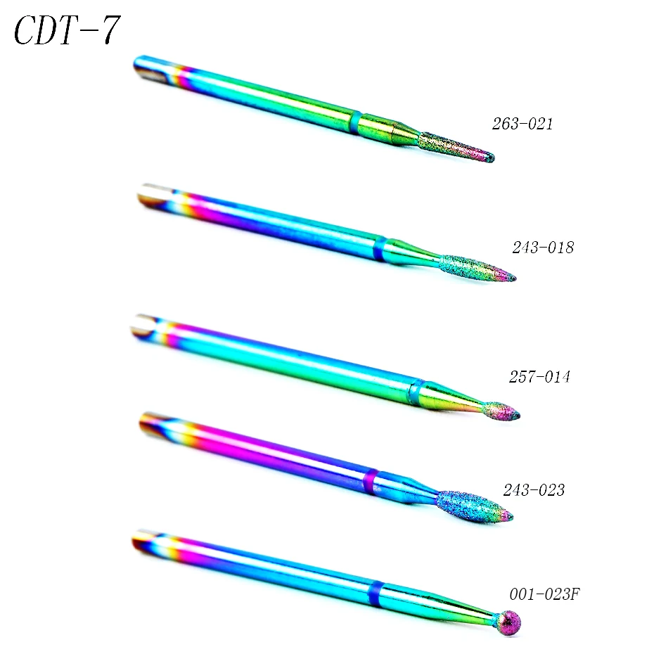 1 шт. сверла для ногтей, алмазные фрезы для ногтей, кутикулы хамелеон, фрезы для маникюра, педикюра, LE1514-2