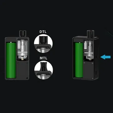 Preise Heißer Rincoe Manto AIO 80W Pod Mod Kit angetrieben durch einzelne 18650 batterie mit max 80W ausgang Elektronische zigarette vape kit vs hugo