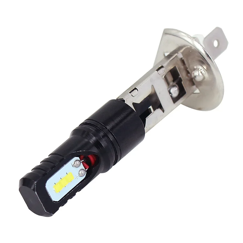 Автомобильный светодиодный противотуманный фонарь H1-CSP 6SMD черный и белый с рисунком алюминиевых деталей Ebay, Amazon AliExpress горячая Распродажа-передняя противотуманная фара