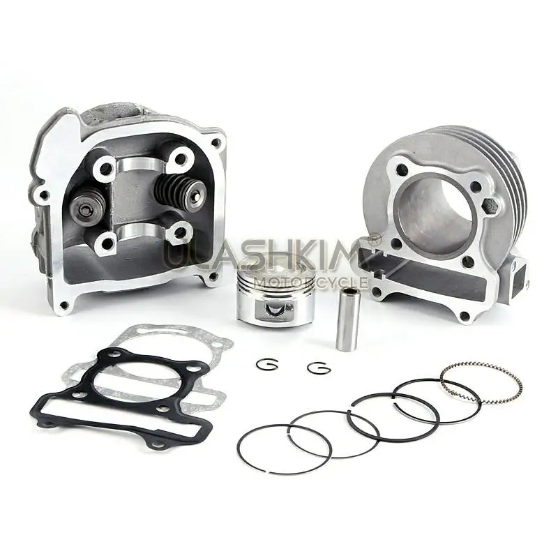 GY6 50 80 upgrade 100 cc 137QMA QMB139 4T комплект головки цилиндра гоночный выхлоп A9 ролики распределительного вала масло Шестерня кольца руки в сборе