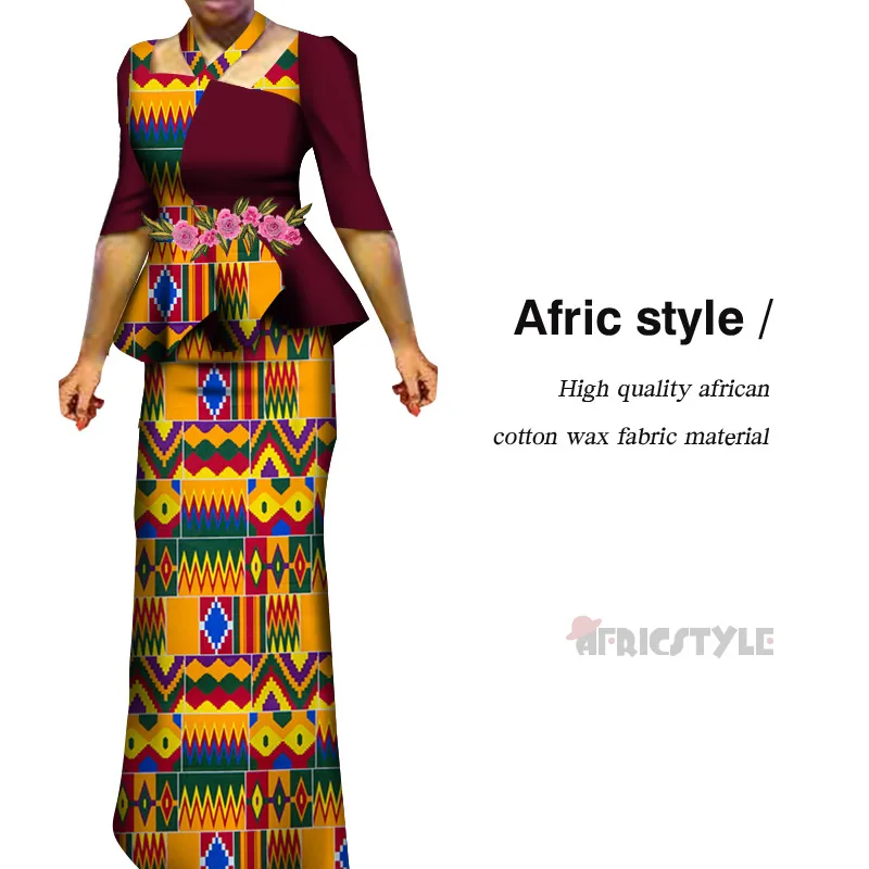 

2020 New Stylish African Style African women's clothing Traditional African clothing African dress wy7090