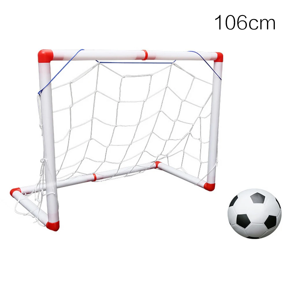 Детская сетка для футбола, практичная, прочная, белый пластиковый мяч, спортивный вратарь, открытая сетка для футбольного мяча, футбольные ворота