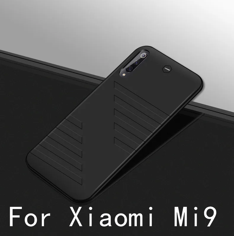 Силиконовый ударопрочный чехол для зарядного устройства для Xiaomi Mi 9 Внешний чехол для банка питания для Xiaomi Mi 8 8 SE задняя крышка для зарядки - Цвет: Mi9-Black