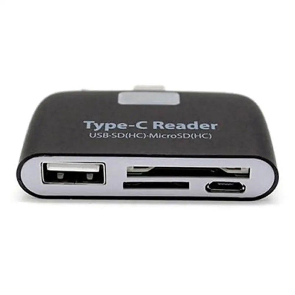 Горячий USB 3,1 тип-c OTG кардридер Тип c USB-C штекер к USB 3,0 OTG TF SD MS Женский адаптер для OTG телефона Macbook