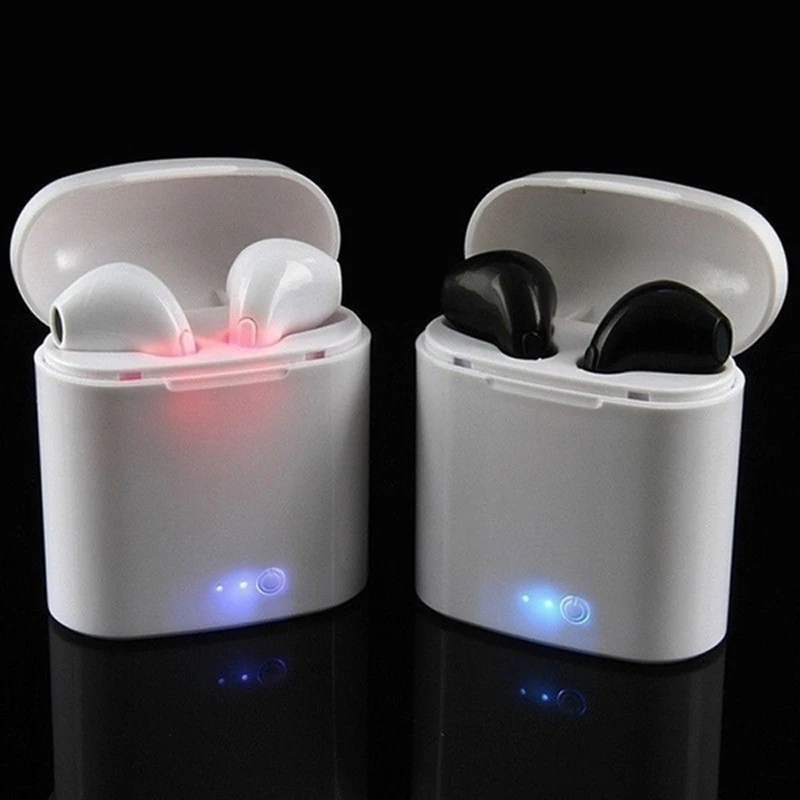 

I7 TWS Wireless Bluetooth Earbuds Stereo In-Ear Earpieces Earphones With Mic For Phone iPhone Xiaomi Samsung Huawei