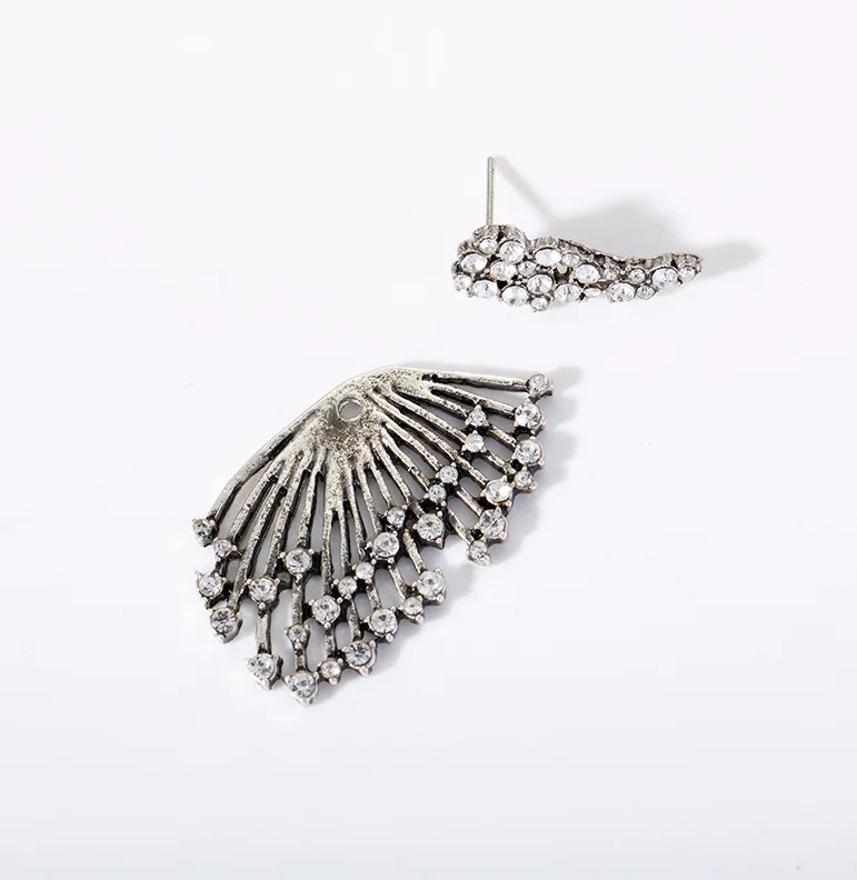 Crystal Flower Drop Earrings for Women Fashion Jewelry Rhinestones Earrings Gift for Party Best Friend Drop Earrings