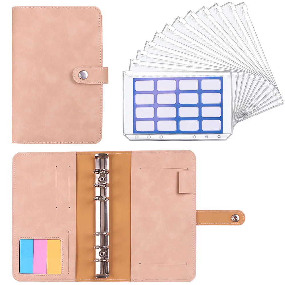 Папка для начальной школы A6 12 шт. сумка на молнии кожаный блокнот наличных мягкая