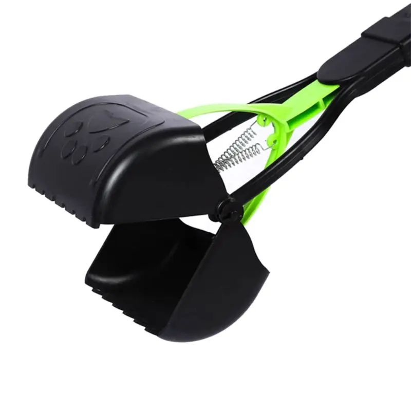 Прочная пружинная длинная ручка для домашних животных Pooper Scooper для собак и кошек