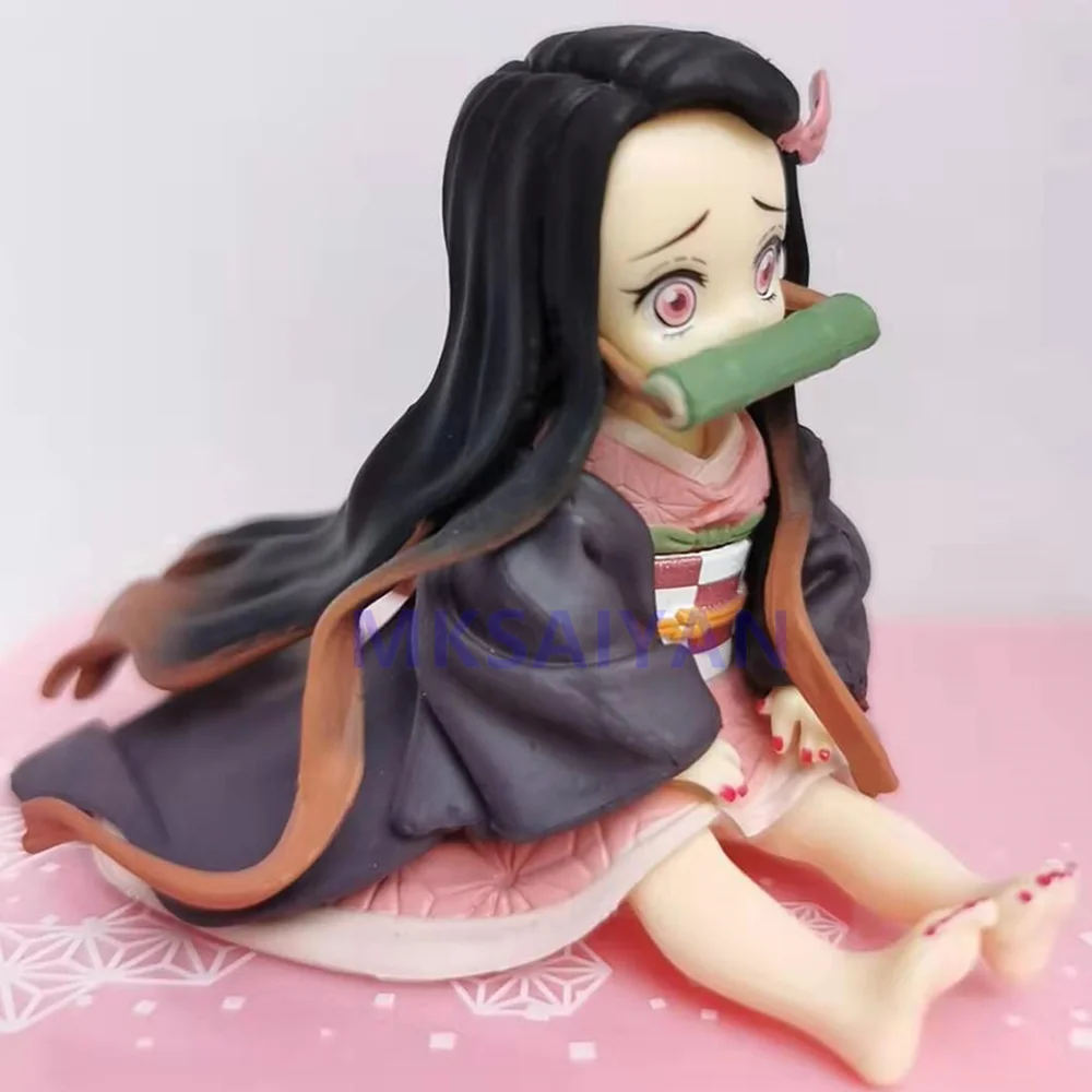 Аниме Kimetsu no Yaiba фигурки демонические игрушки Kamado Nezuko Figma Kawaii Demon Slayer прекрасная кукла для детей Brinquedos модель