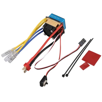 

480A Brushed ESC Speed Controller Dual Mode Dual Motor Fan Cooling Regulator Band Brake 5V 3A for 1/8 RC Car Boat