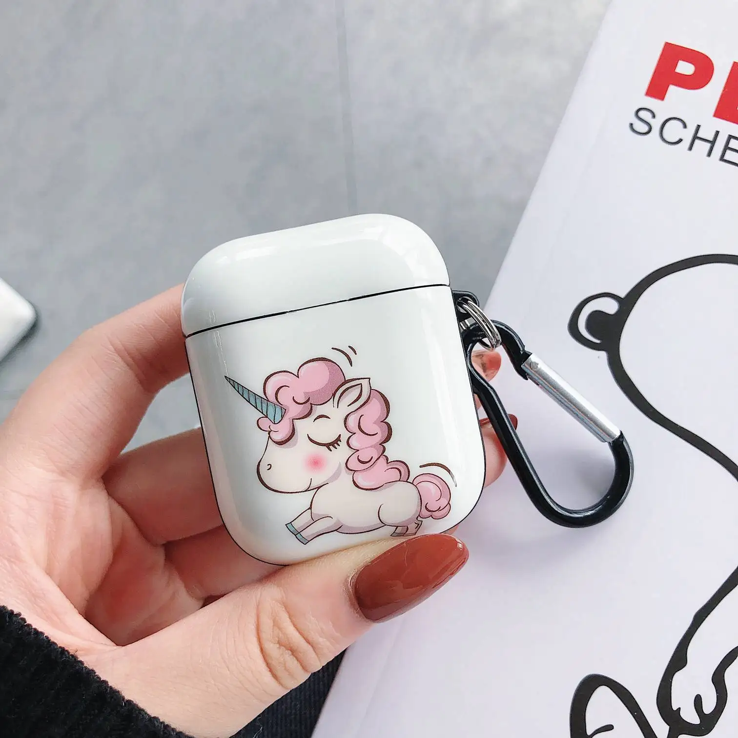 Чехол для AirPods, роскошный Радужный Единорог, брелок Catroon, силиконовый защитный чехол для AirPods 2, беспроводной чехол для наушников
