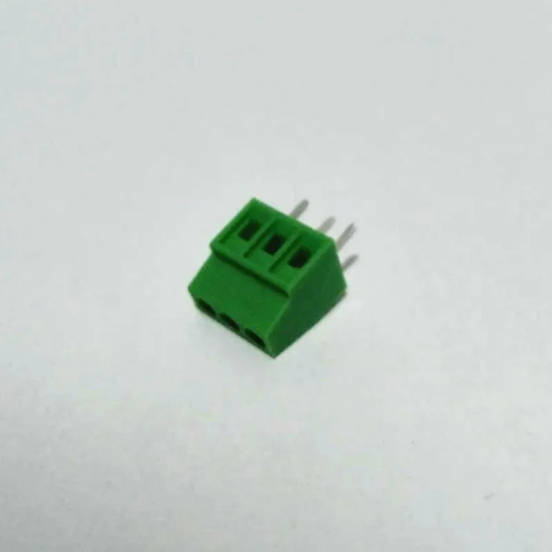 50 шт. 3 полюса/3 Pin 2,54 мм/0," шаг PCB Универсальный винтовой клеммный блок разъем