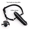 Mouth Yoke Bondage Dildo Double-Headed Penis Flirting Mouth Ball Simulation Silicone Penis Mouth Plug Adult Alternative Sex Toys 1
