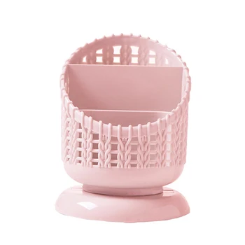 

Woven Hollow Plastic Pen Holder Desktop Storage Box Simple Multifunction Stationery DU55