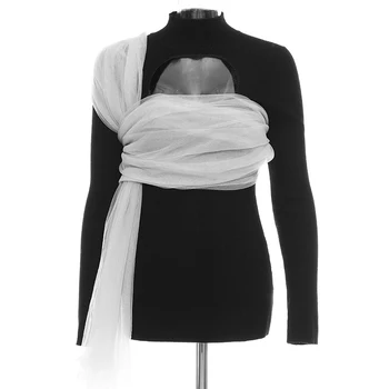 

Women Hollow Out Sweater Reversible Spring Autumn Knitwear Pullovers High Street