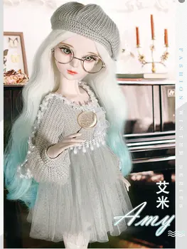 

23 inch Lifelike Girl Bjd 1/3 Dolls 60cm Handmade Female Toy Doll Full Set with Makeup Jointed Doll Toys for Children Girls Gift