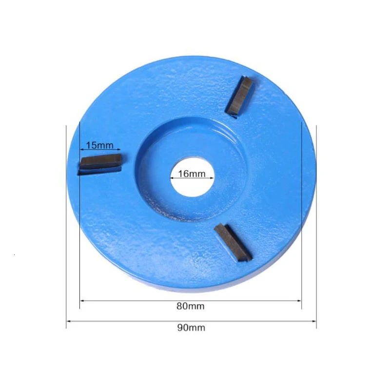 FGHGF Blue 3/4/5/6 Teeth Carpentry Blade Wood Carving Knife Tea Table Angle Grinder Polish Disc Woodworking Tool Fittings