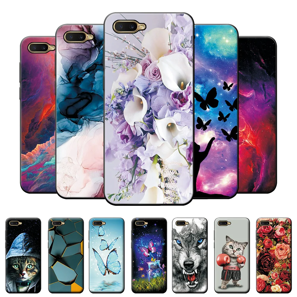 Funda protectora de silicona TPU para OPPO RX17 Neo, carcasa trasera geométrica 6,4 Para OPPO RX17 Neo