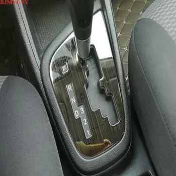 

BJMYCYY Stainless steel decorative patch for automobile gear panel For Hyundai Solaris 2 Verna 2017