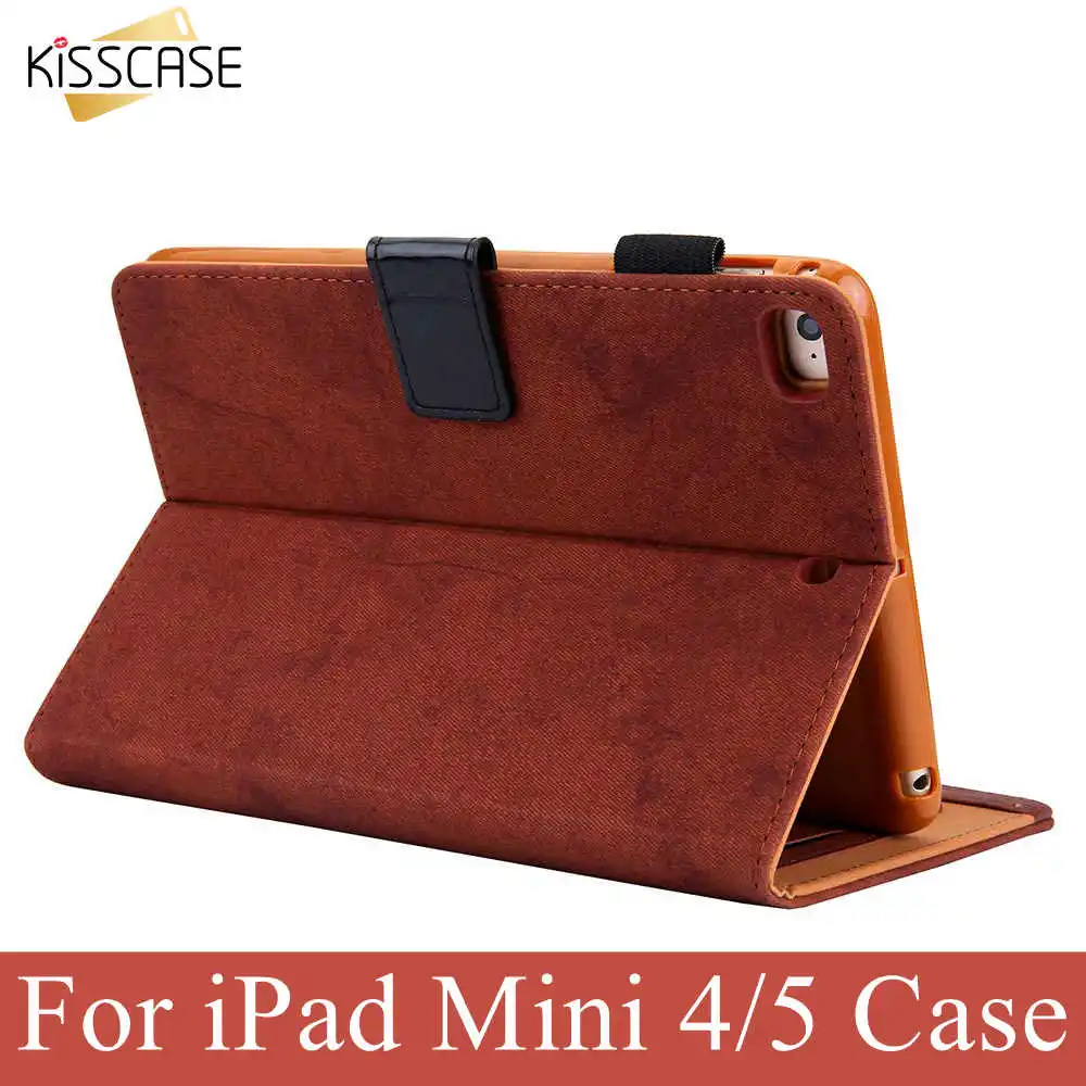 

KISSCASE Hot Sale Fashion Shockproof Phone Case For iPad mini4 5 Bracket Holster Cases For iPad mini 5 Business TPU Funda Covers