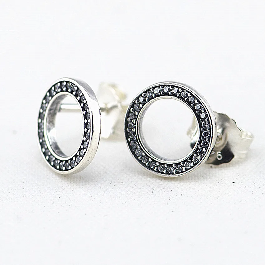 Forever Earrings Серебряные серьги 925 ювелирные изделия Висячие серьги-гвоздики в виде крыльев для женщин подарок настоящее 925 пробы серебро E176 - Окраска металла: Forever Earrings