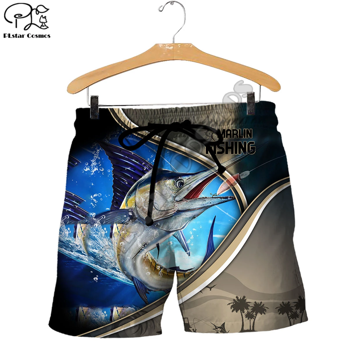 PLstar Cosmos Marlin Fishing 3D Printed Fashion Women For Men Summer Funny Casual Colorful Fish Shorts Beach Short Pants Style-3
