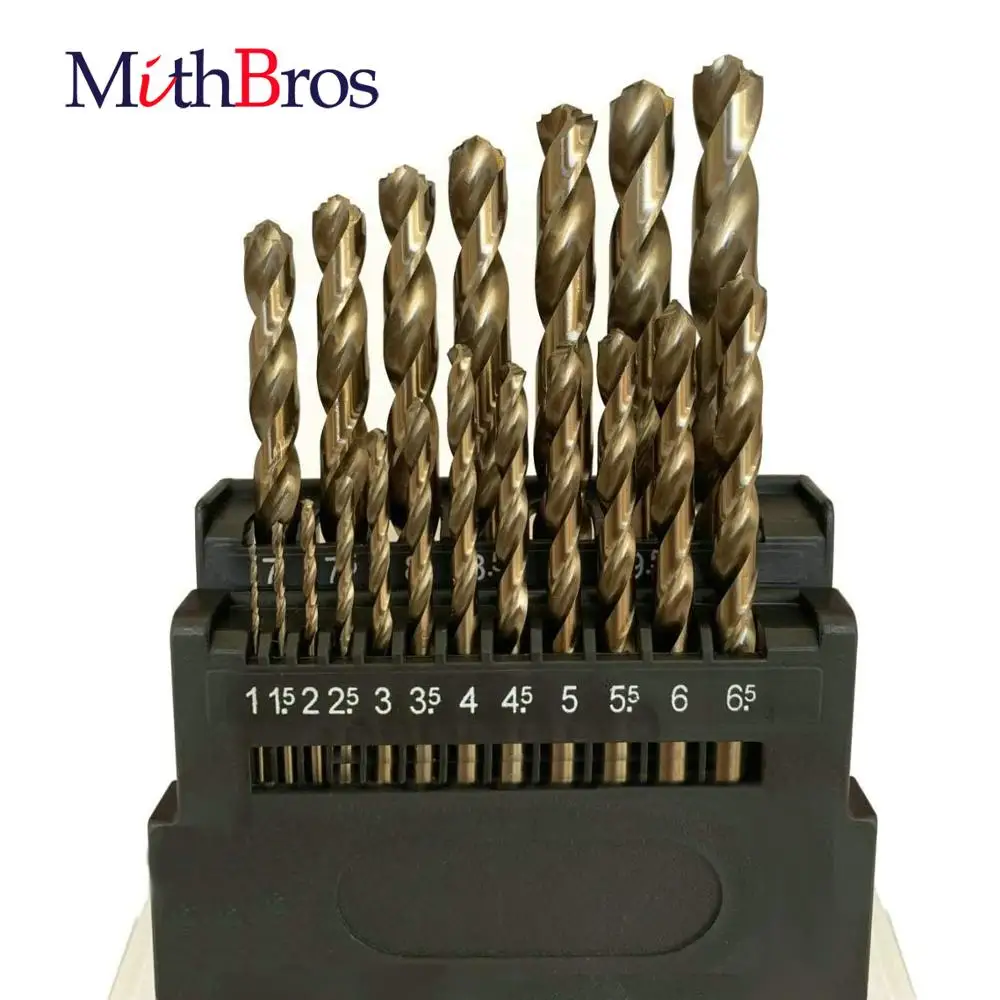 Набор быстрорежущих сверл MithBros M42 набор с кобальтом 8% для сверления из