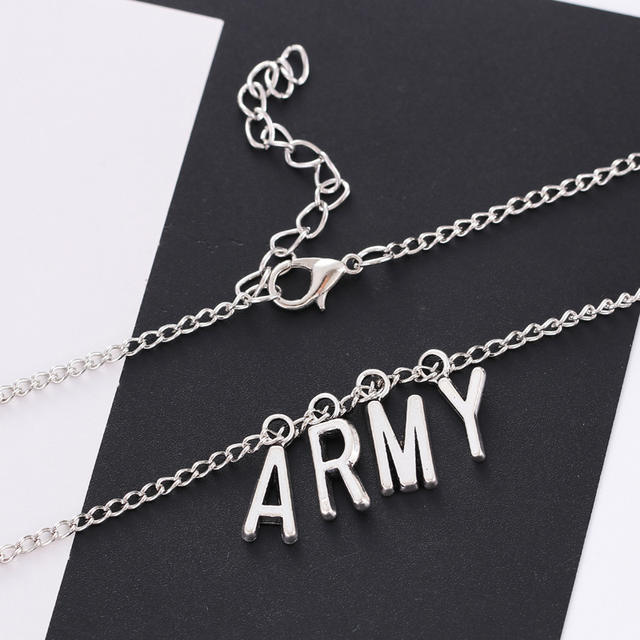 ARMY BTS THEMED NECKLACE (3 VARIAN)