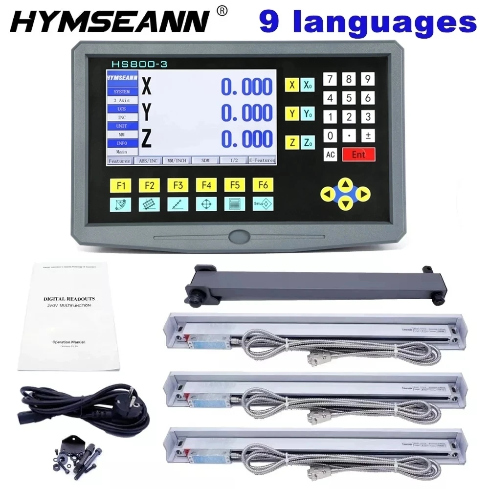 Multi Function Digital Readout Box 3 Axis For Lathe Milling Machine Etc 